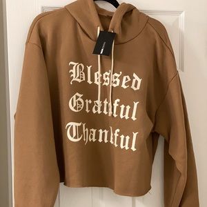 ❄️Brand New Fashion Nova Cropped Hoodie